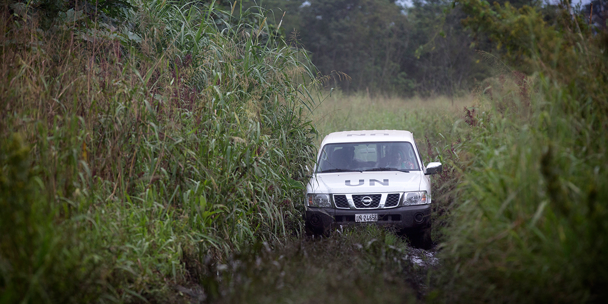 UN on the move - deep in the bush